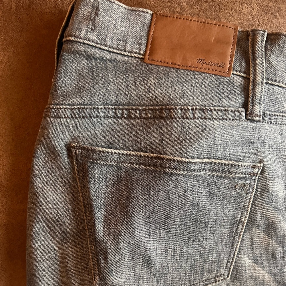 Madewell 9” High-Rise Skinny Jeans 26 Washed Black Grey Stretch